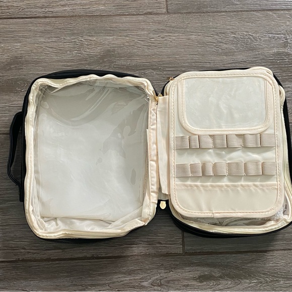 Black Faux Leather Cosmetic Bag - Picture 7 of 9